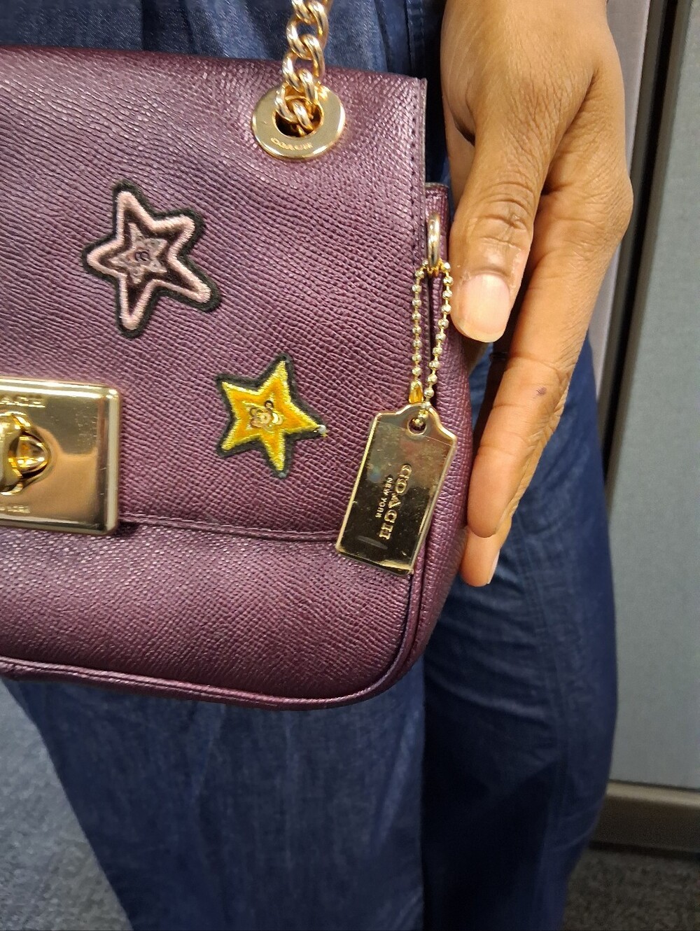 Coach Cassidy Star Patch Crossbody 2018 Bag Pre-loved She Is So Pretty & Clean - Picture 7 of 14